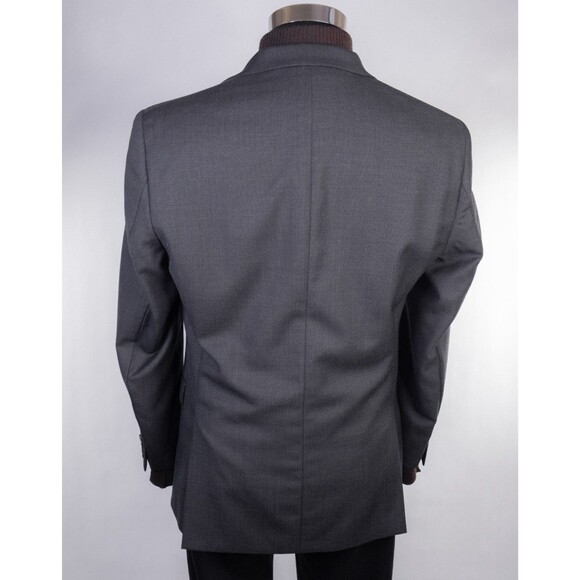 Calvin Klein SLIM 38R Wool Stretch Gray 2 Button Blazer Jacket Sport Coat - Picture 8 of 13
